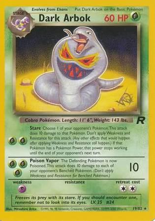 Dark Arbok [W Stamp], Team Rocket