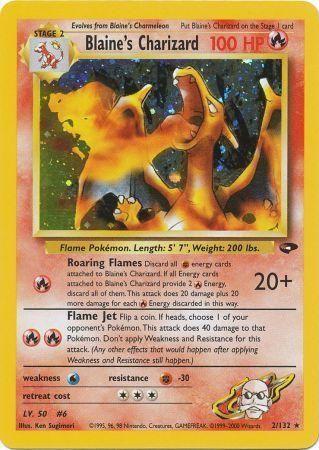 Blaine's Charizard [Energy Misprint], Gym Challenge