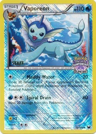 Vaporeon [Championship Staff], Dark Explorers