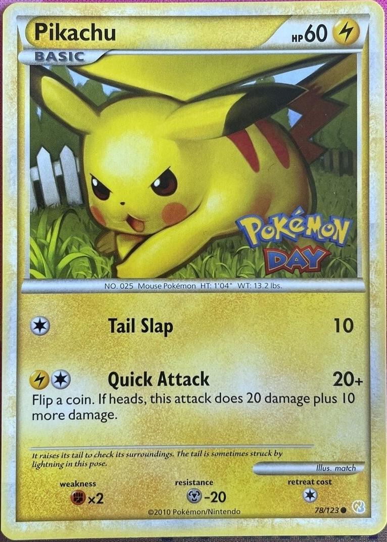 Pikachu [Pokemon Day], HeartGold SoulSilver