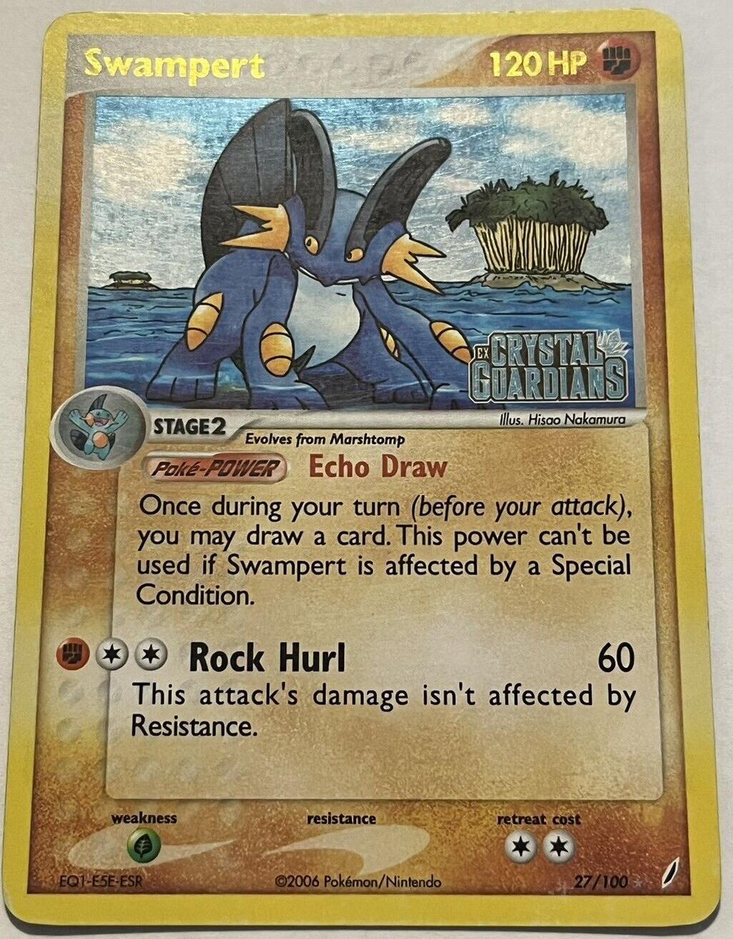 Swampert [Stamped], EX Crystal Guardians