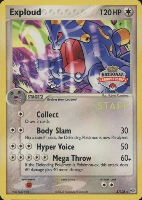 Exploud [National Championship Staff], EX Emerald