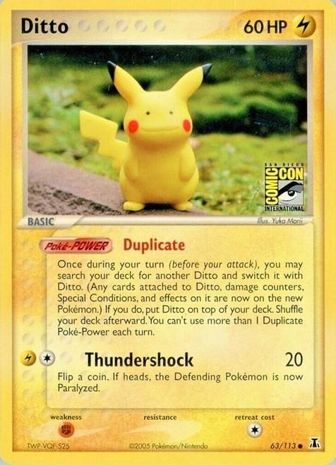 Ditto [Pikachu Comic Con], EX Delta Species