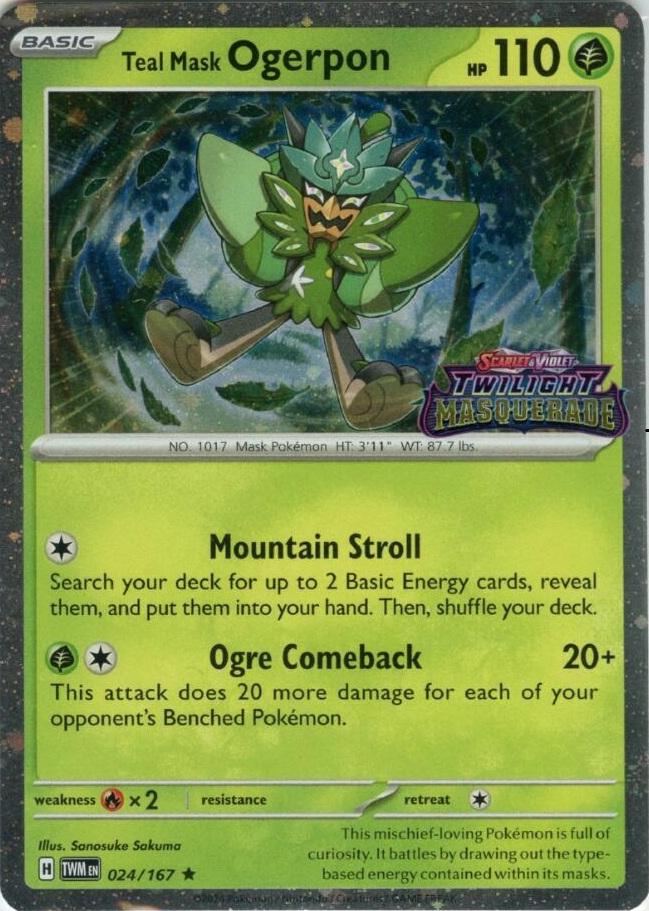 Teal Mask Ogerpon [Promo], Twilight Masquerade