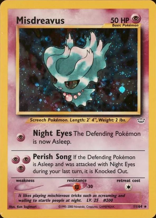 Misdreavus [Double Holo Error], Neo Revelation