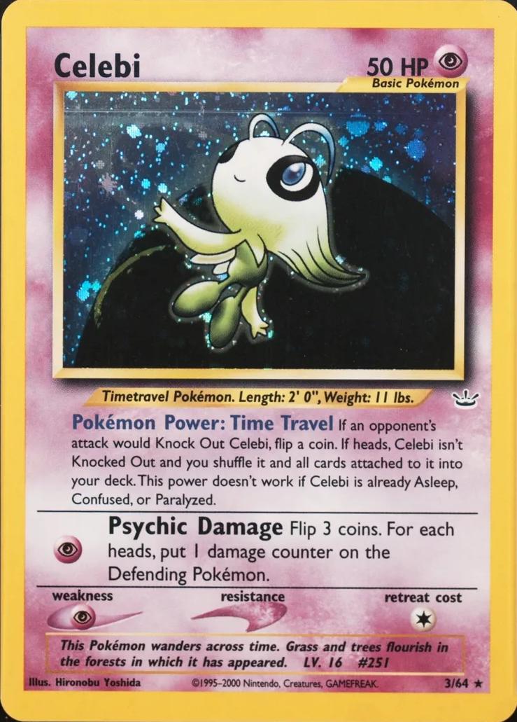 Celebi [Double Holo Error], Neo Revelation