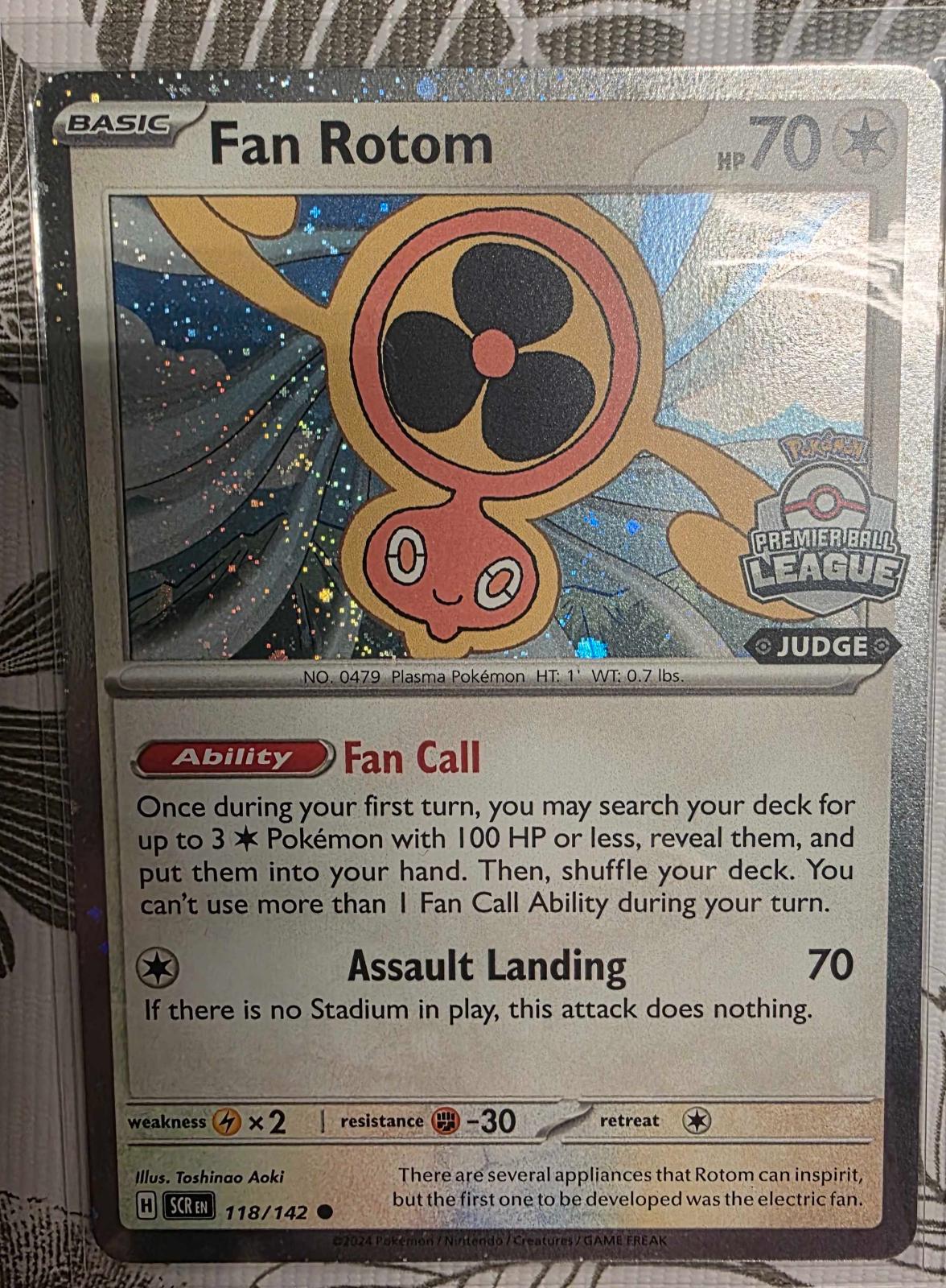 Fan Rotom [Premier Ball League Judge], Stellar Crown