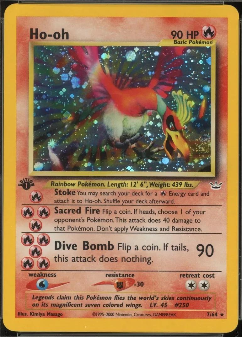 Ho-Oh [1st Edition Double Holo Error], Neo Revelation