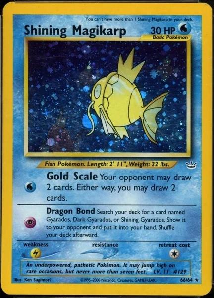 Shining Magikarp [Double Holo Error], Neo Revelation