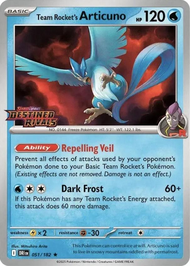 Team Rocket's Articuno [Stamped], Destined Rivals