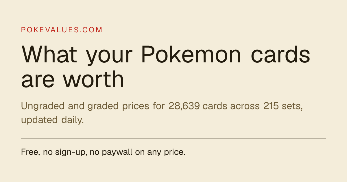 Poke Pad cards and values | PokeValues